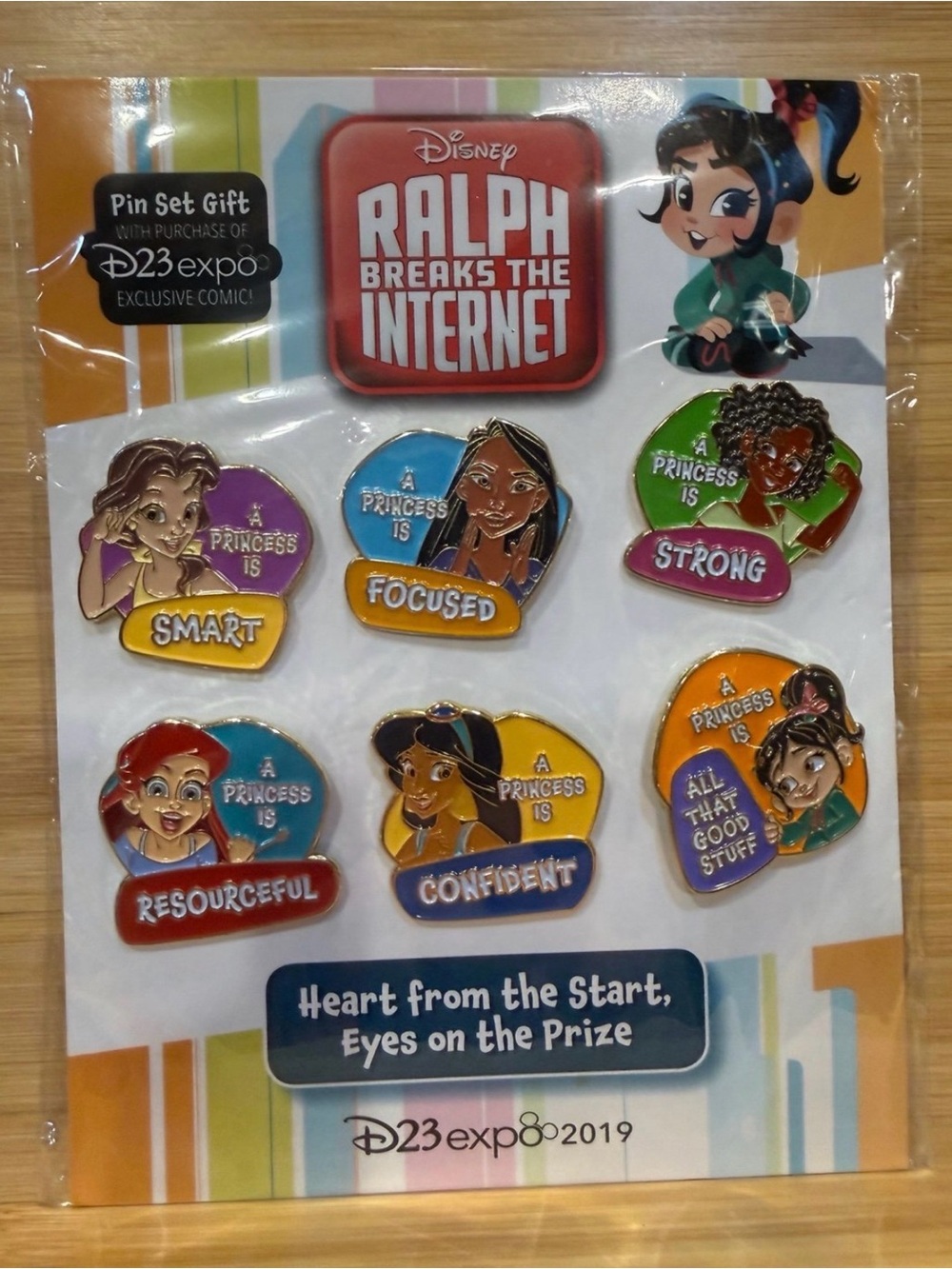 Disney Multi-Color Ralph Breaks the Internet Princess Enamel Pin Set